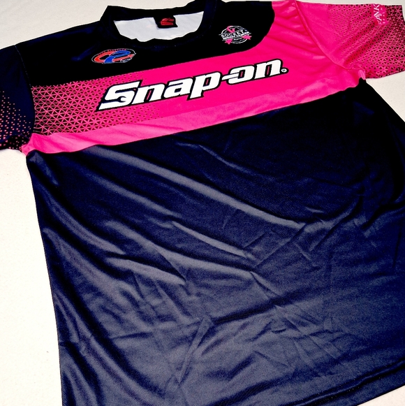 Snap-On Women's Jersey in Pink and Black - Picture 3 of 5